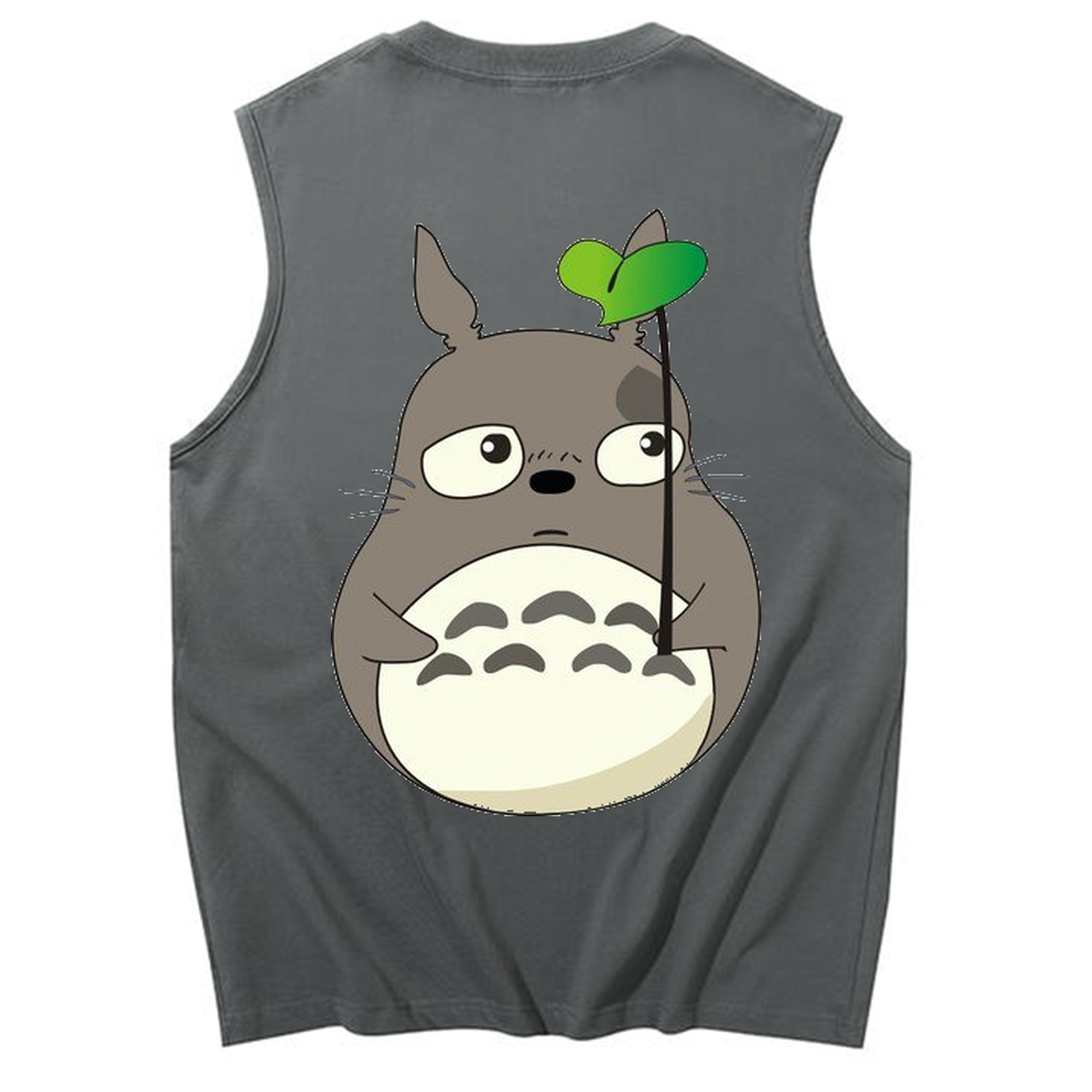（画像用） となりのトトロ 草壁メイ 草壁サツキ My Neighbor Totoro Satsuki Kusakabe Mei Kusakabe コットン100％タンクトップ（背面プリント）